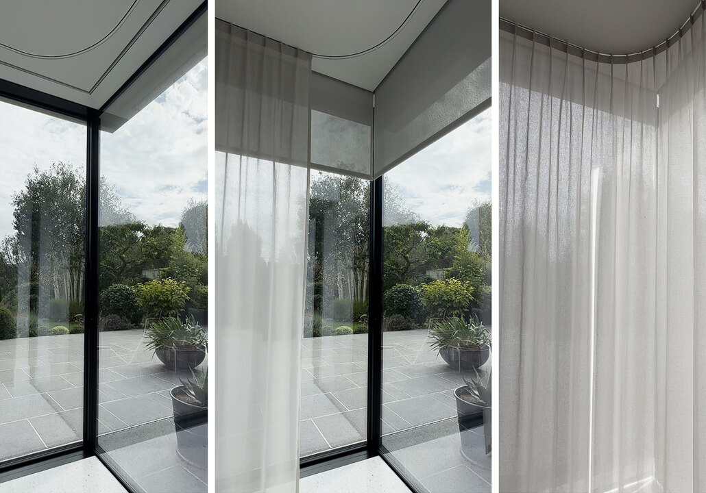 Corner with Blinds & Curtains